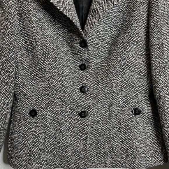 ARMI Size 8 Roxi Blazer Wool Blend Tweed Button Up Coat Jacket - Picture 4 of 13